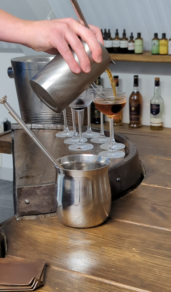 Image of cocktail being made